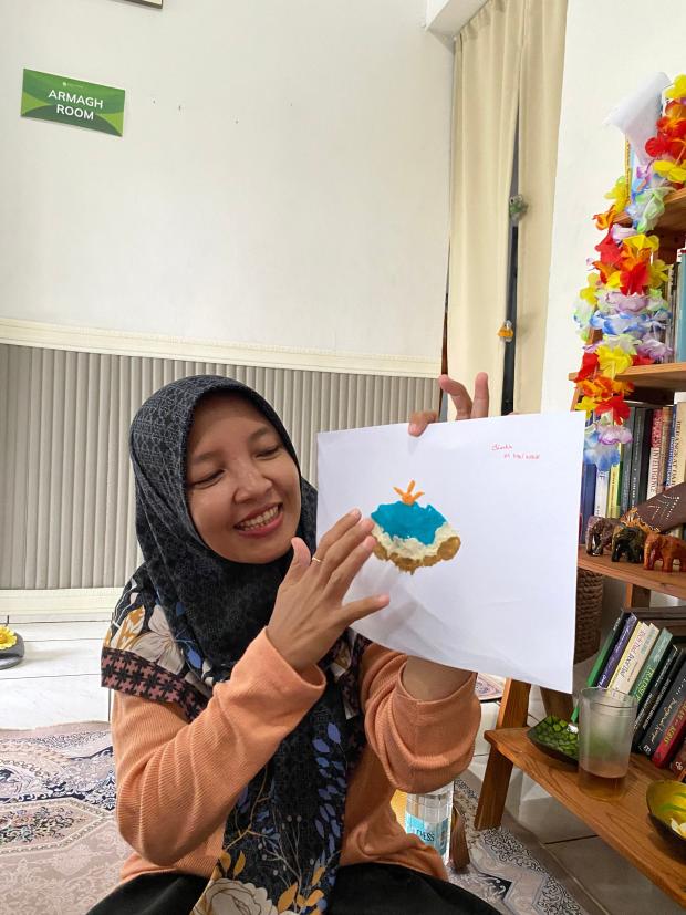 Chintia sharing what is peace for her